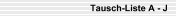 Tausch-Liste A - J