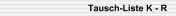 Tausch-Liste K - R